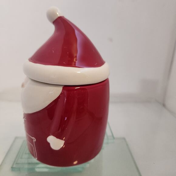 Santa Jar Upcycled from a candle - Picture 3 of 6